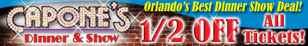 Capone's DInner & Show - Half off all tickets!