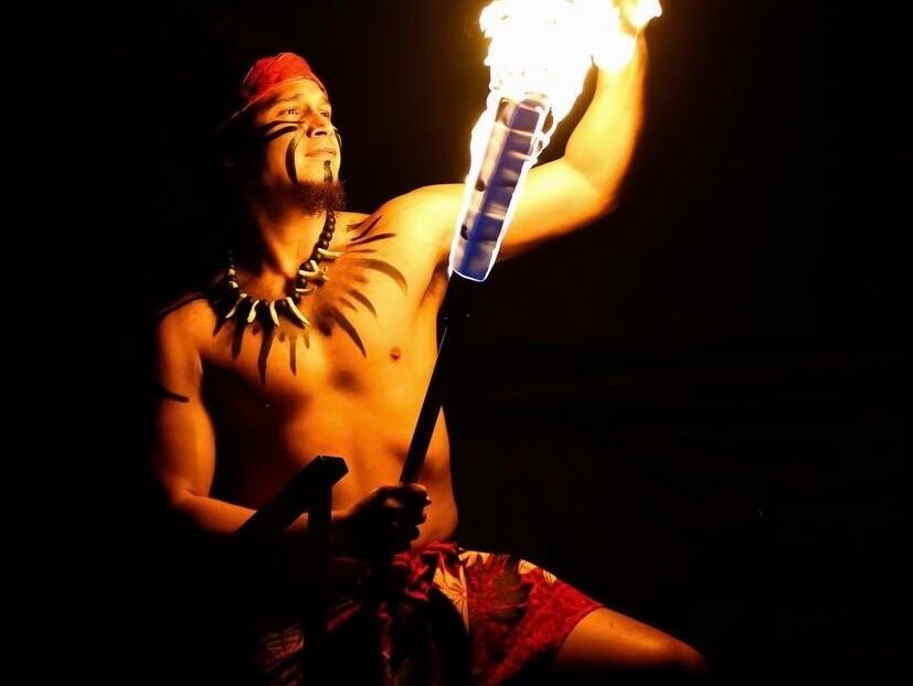 Polynesian Fire performer