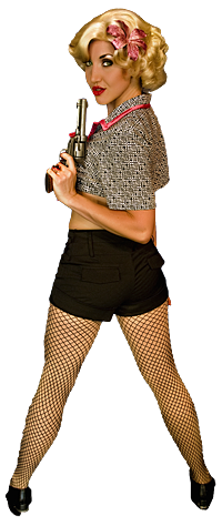 Bunny-June will blow your smoke at our speakeasy cabaret.